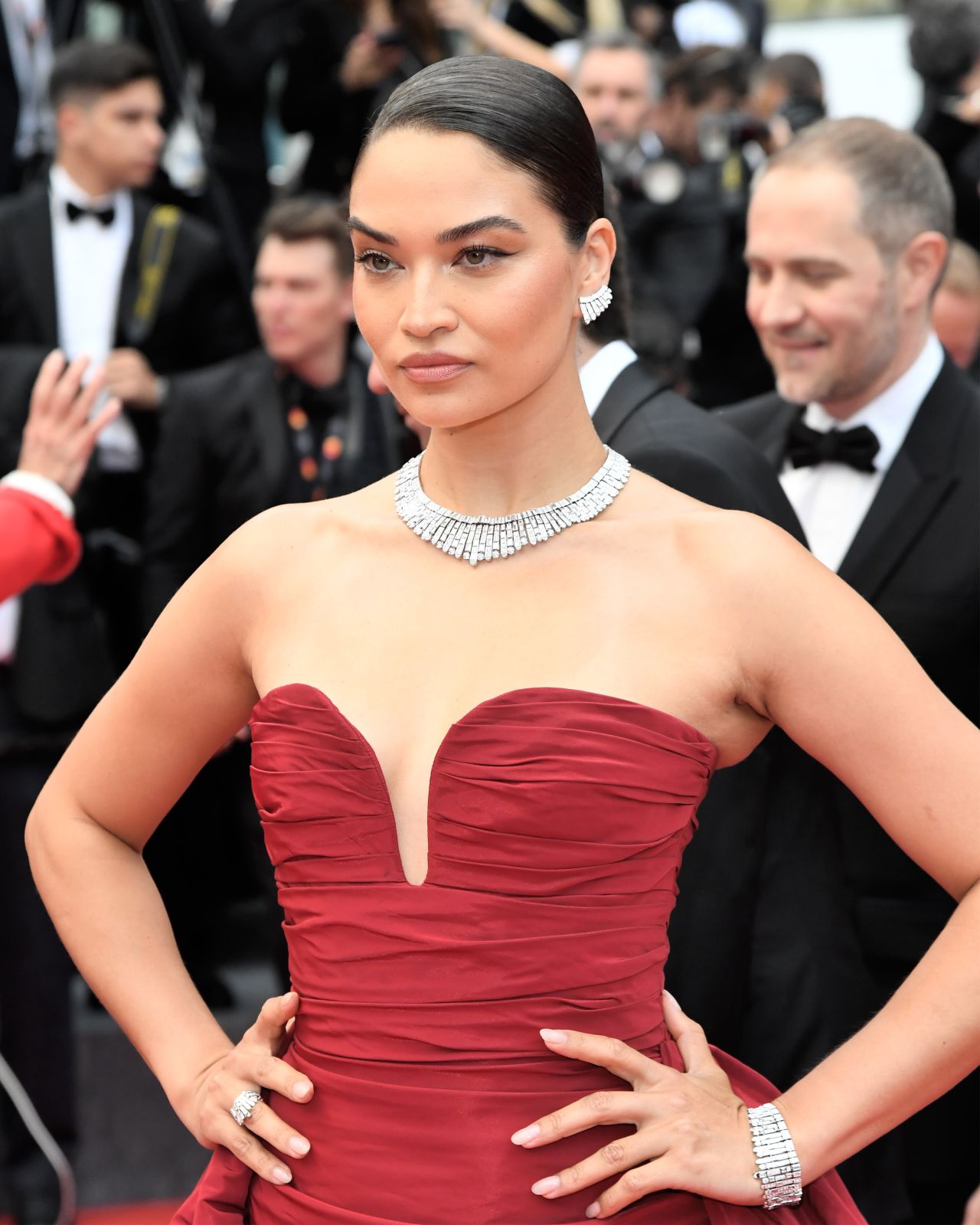 Shanina Shaik at 2024 Cannes Film Festival Opening Ceremony Red Carpet07